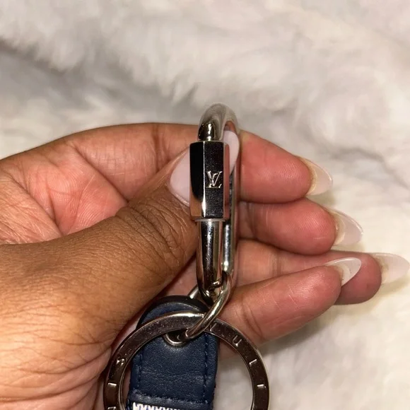 Louis Vuitton Damier Azur Dragonne Keychain